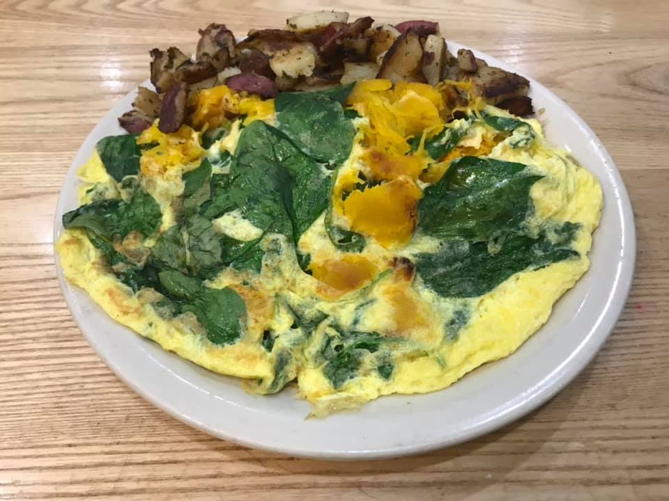 spinach omlet